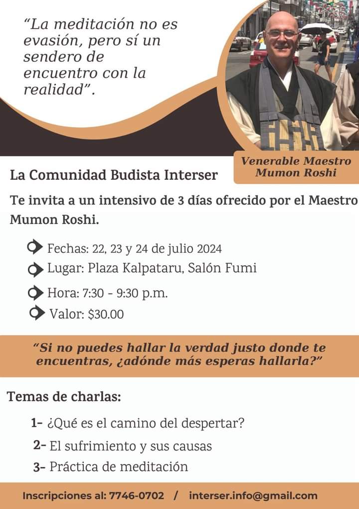 Retiro Intensivo con maestro Mumon Roshi