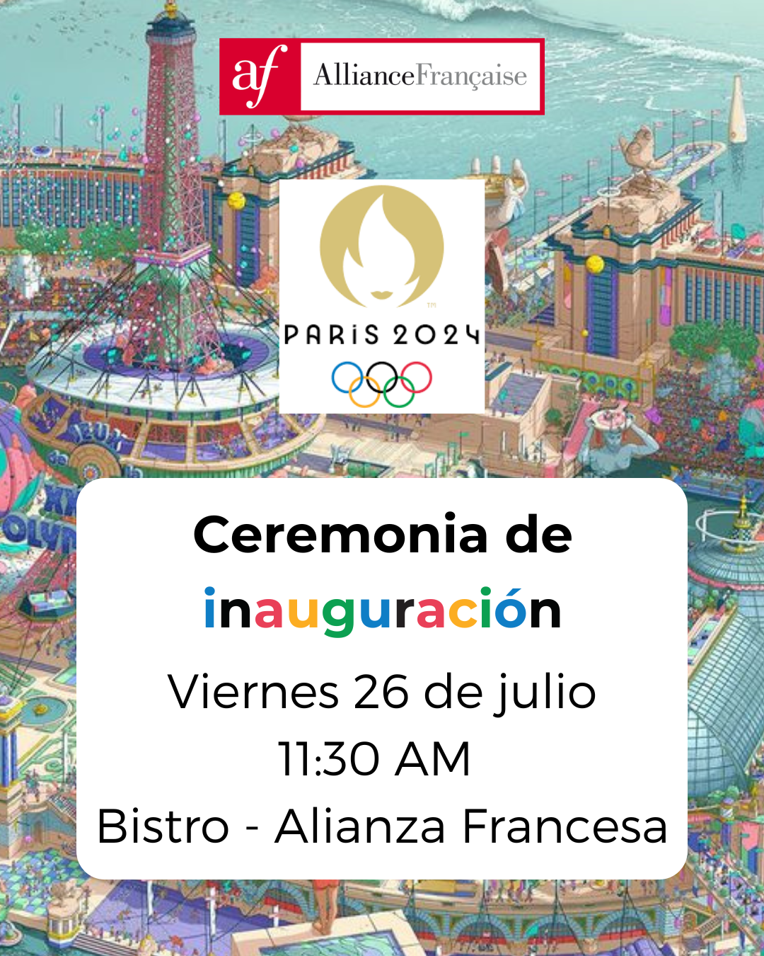 Ceremonia de Inauguración "Juegos Olímpicos Paris 2024" en la AF