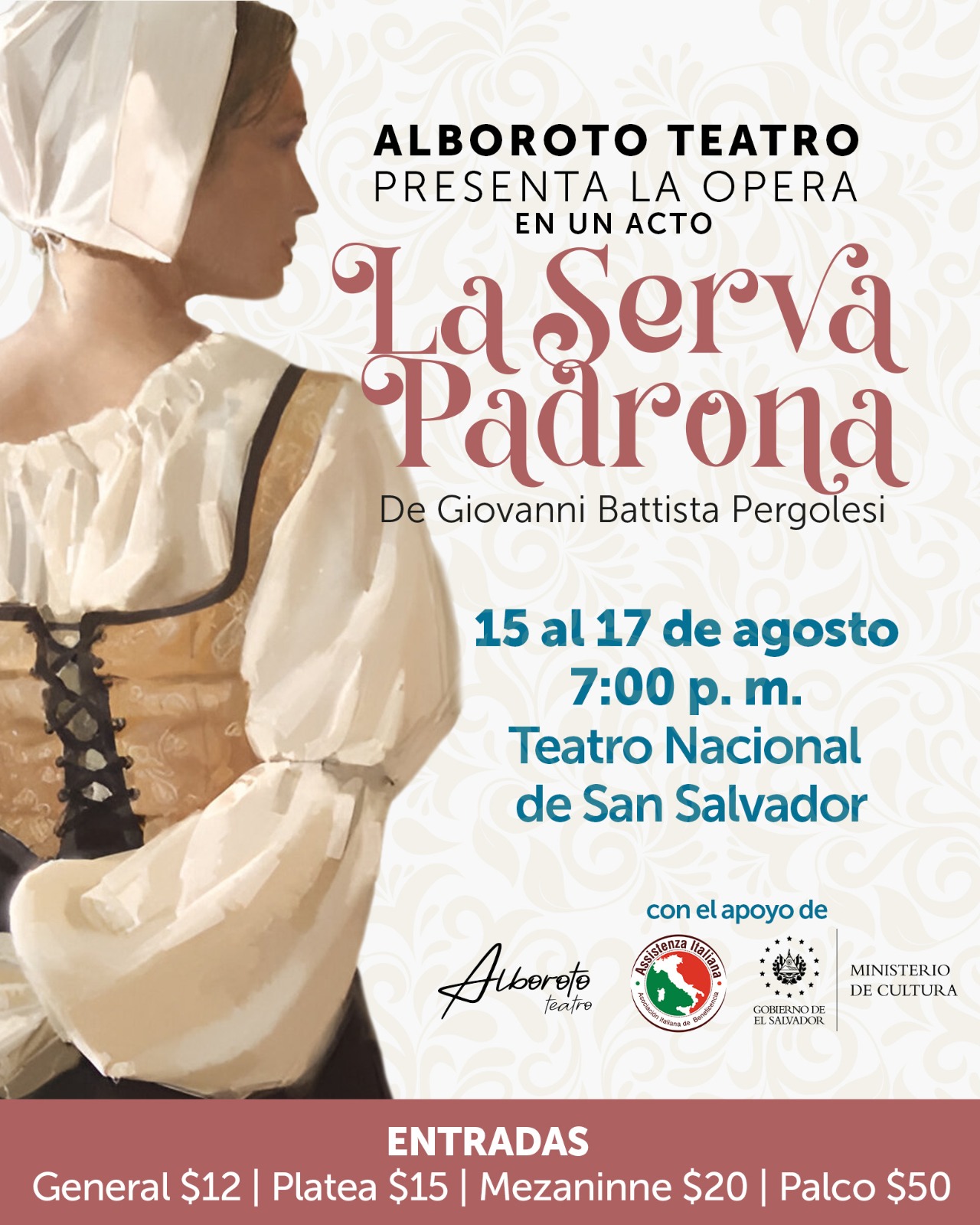 Alboroto teatro presenta la ópera buffa: "La serva padrona"