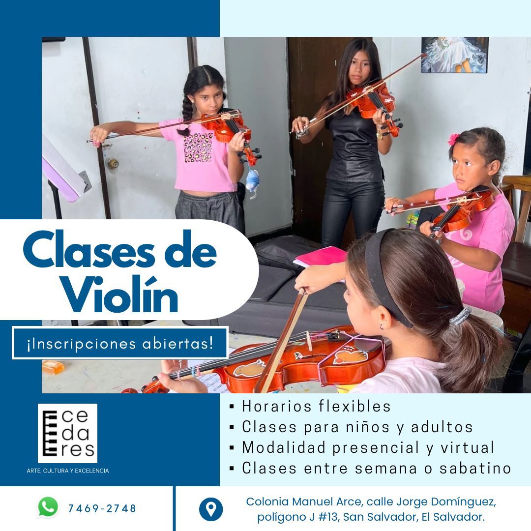 Clases de violín en CEDARES