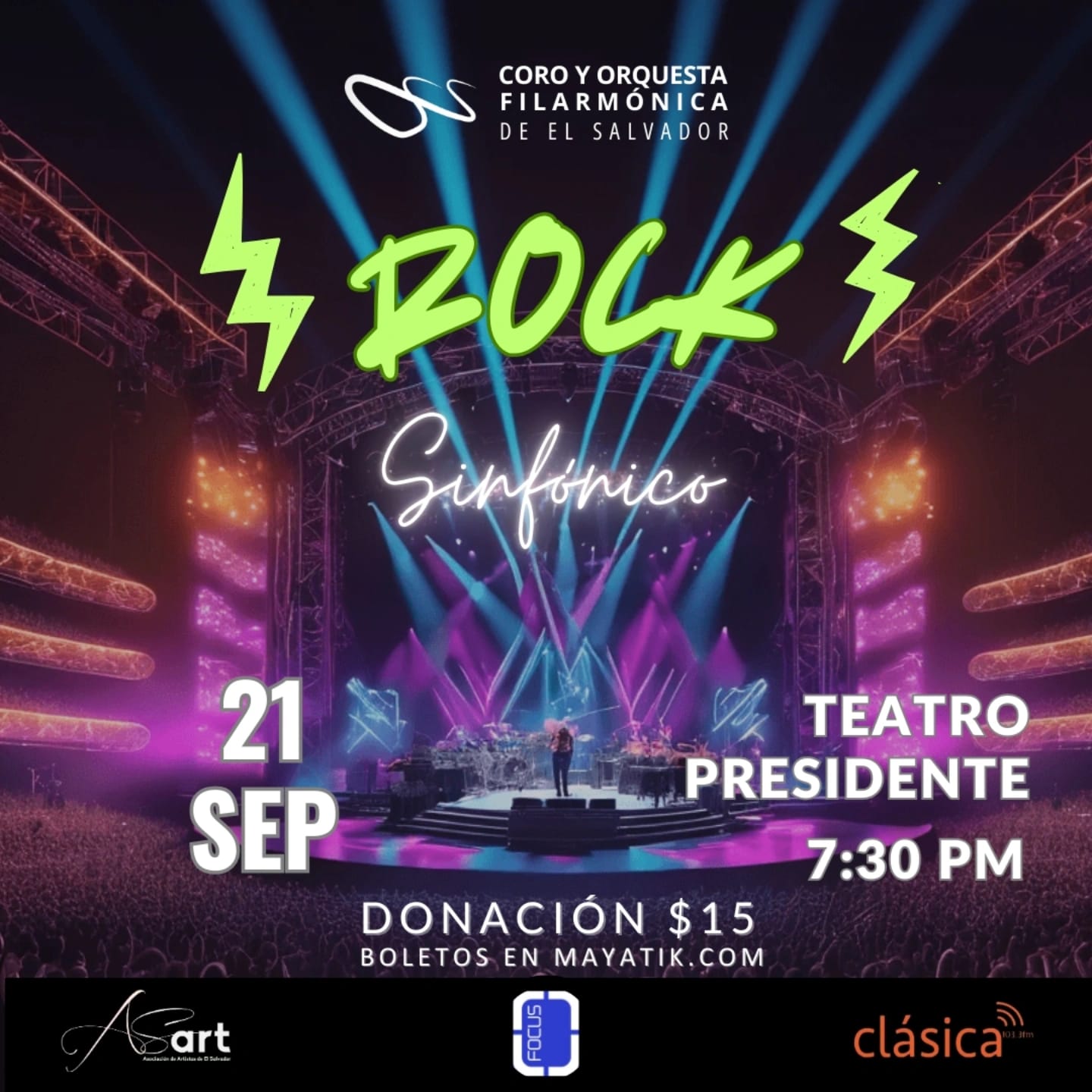 Concierto "Rock Sinfónico" llega al Teatro Presidente