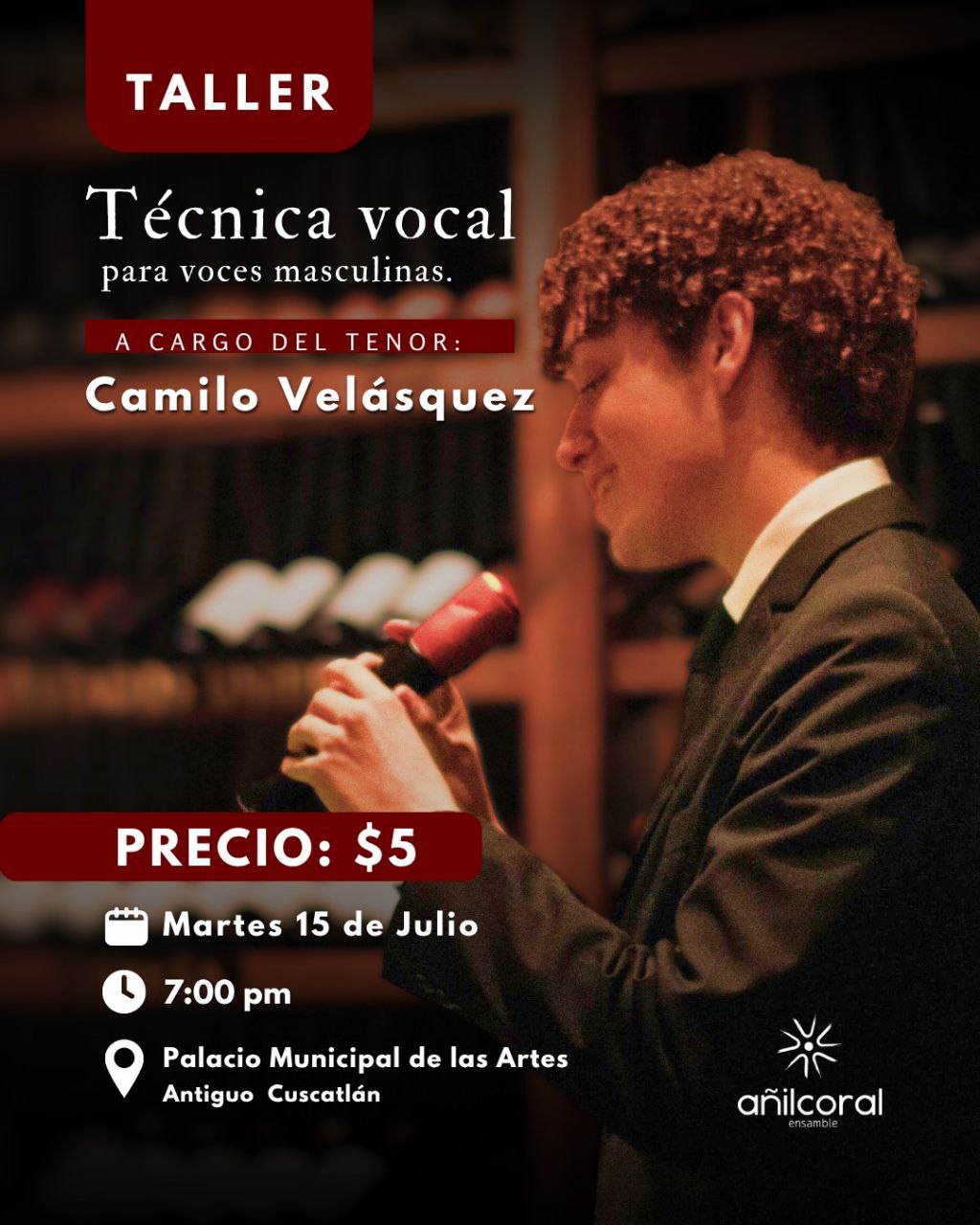 Taller de Técnica Vocal para voces masculinas
